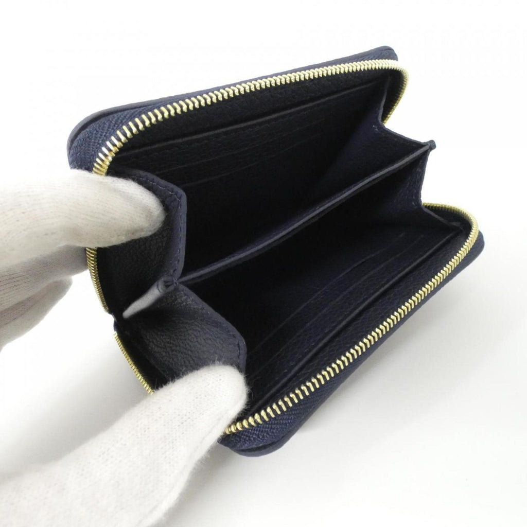 Louis Vuitton Bicolor Cream Monogram Navy Monogram Empreinte Leather Coin Purse/Coin Case