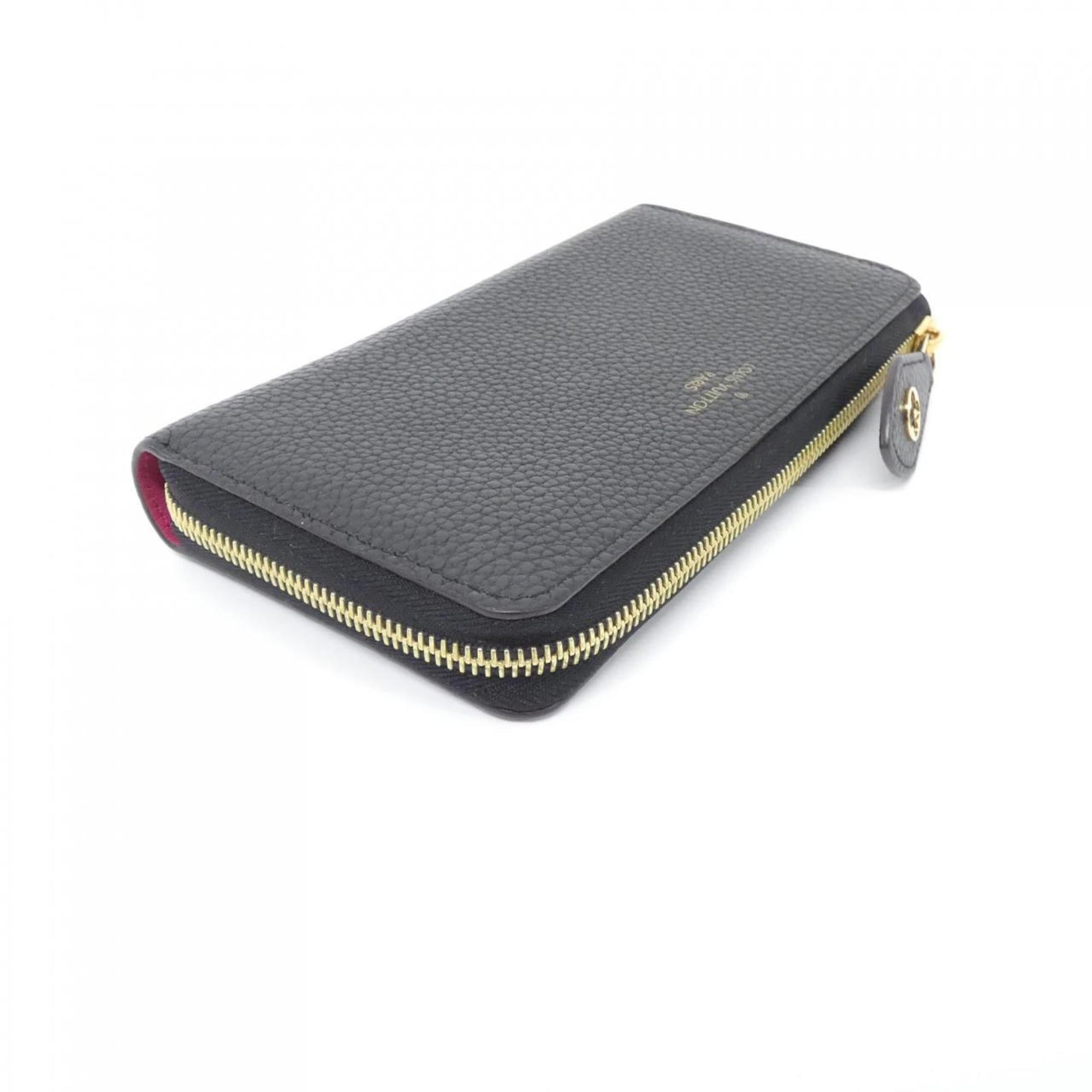 Louis Vuitton Black Leather Long Wallet