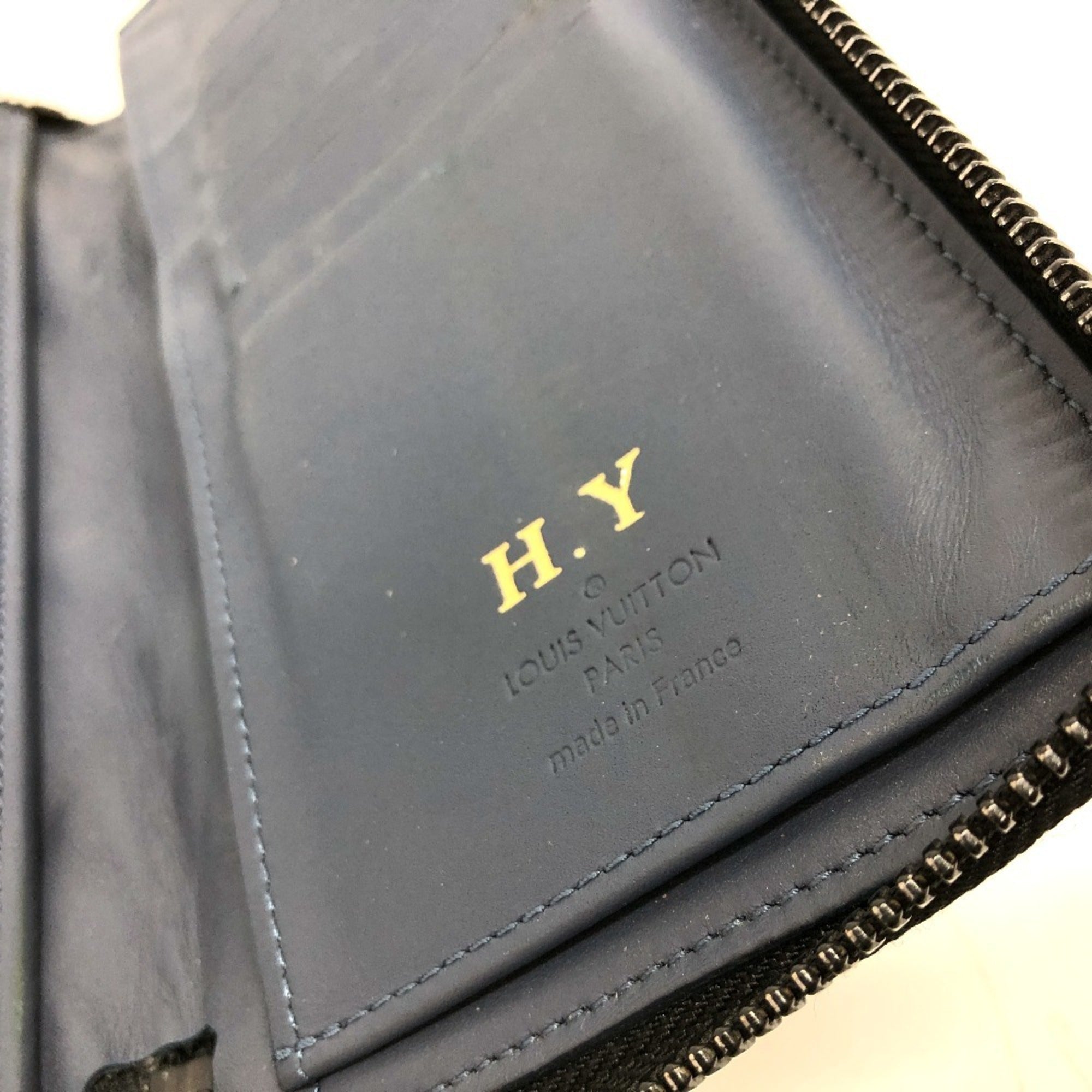 Louis Vuitton Monogram Shadow Galle Navy Monogram Shadow Long Wallet