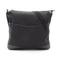 Gucci Black Nylon Leather Handbag Shoulder Bag (Pre-Owned)