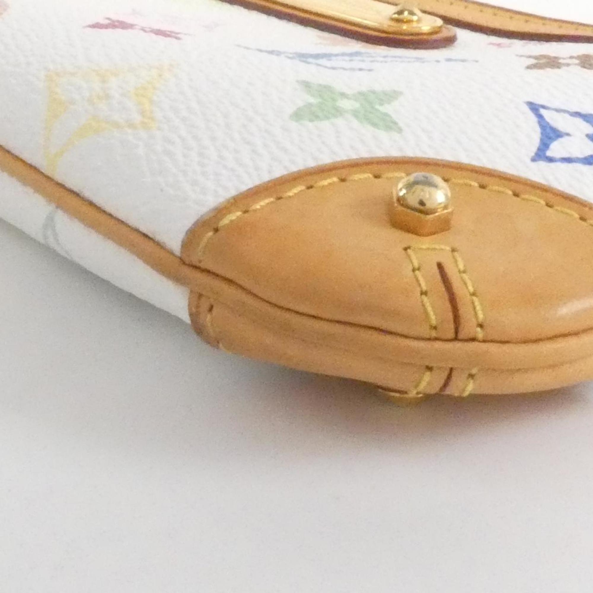 Louis Vuitton White Coated Canvas Pochette Pouch