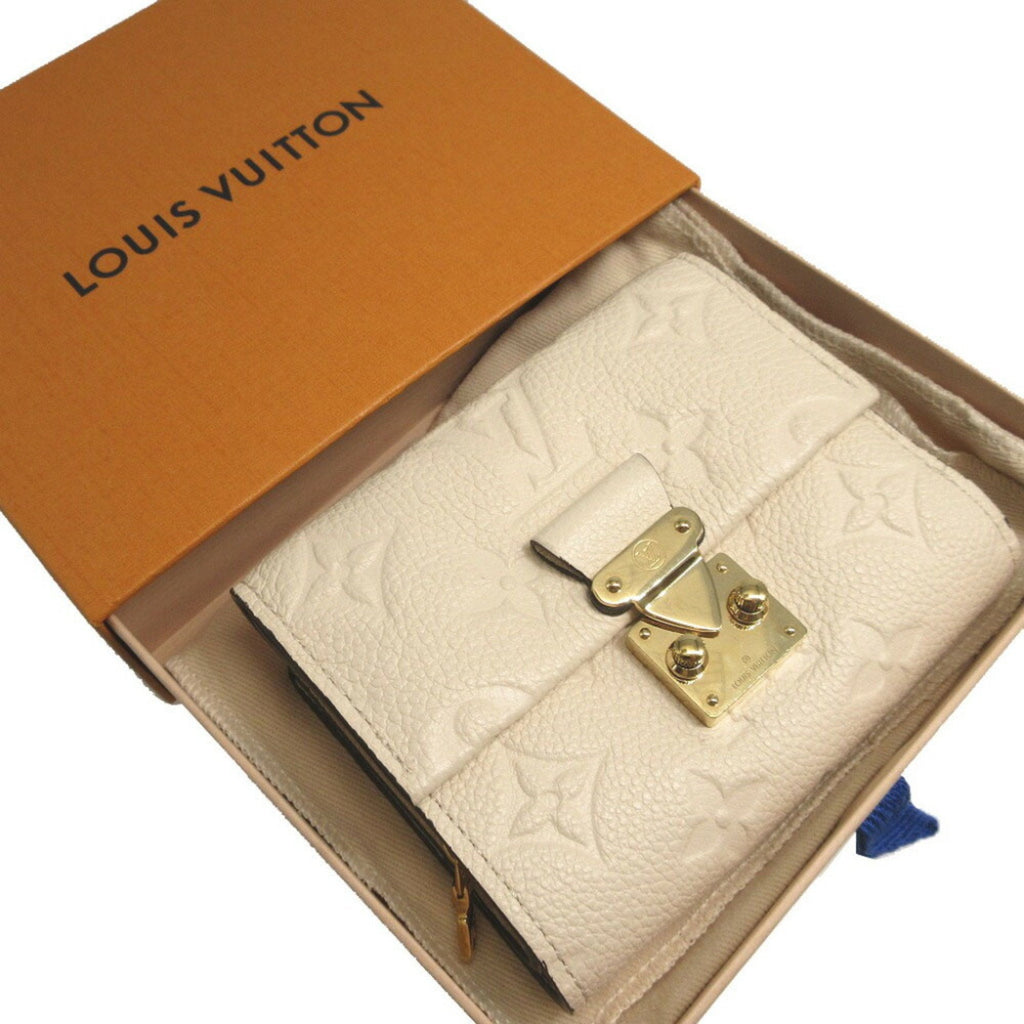 Louis Vuitton Cream Monogram Empreinte Wallet (Tri-Fold)