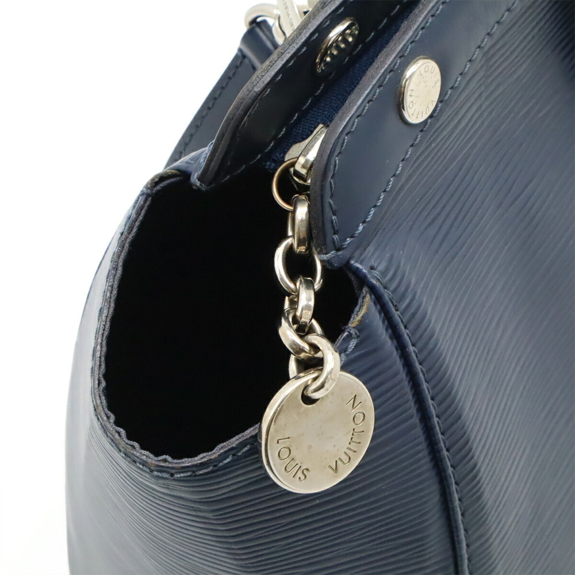 Louis Vuitton Indigo Epi Leather Handbag Shoulder Bag Tote Bag