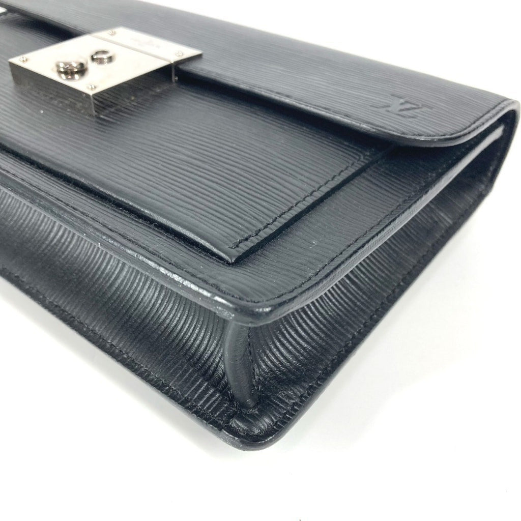 Louis Vuitton Black Noir Epi Leather Clutch Bag Pouch