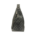 Louis Vuitton Black Coated Canvas Leather Shoulder Bag
