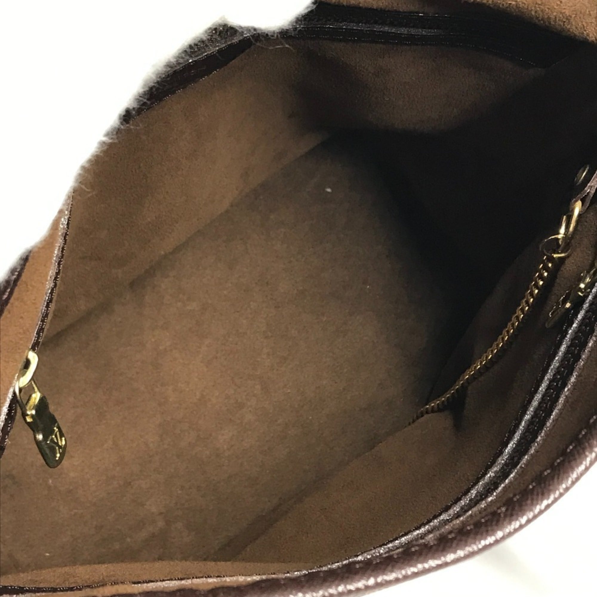Louis Vuitton Brown Damier Canvas Ebene Damier Canvas Pouch Shoulder Bag Tote Bag