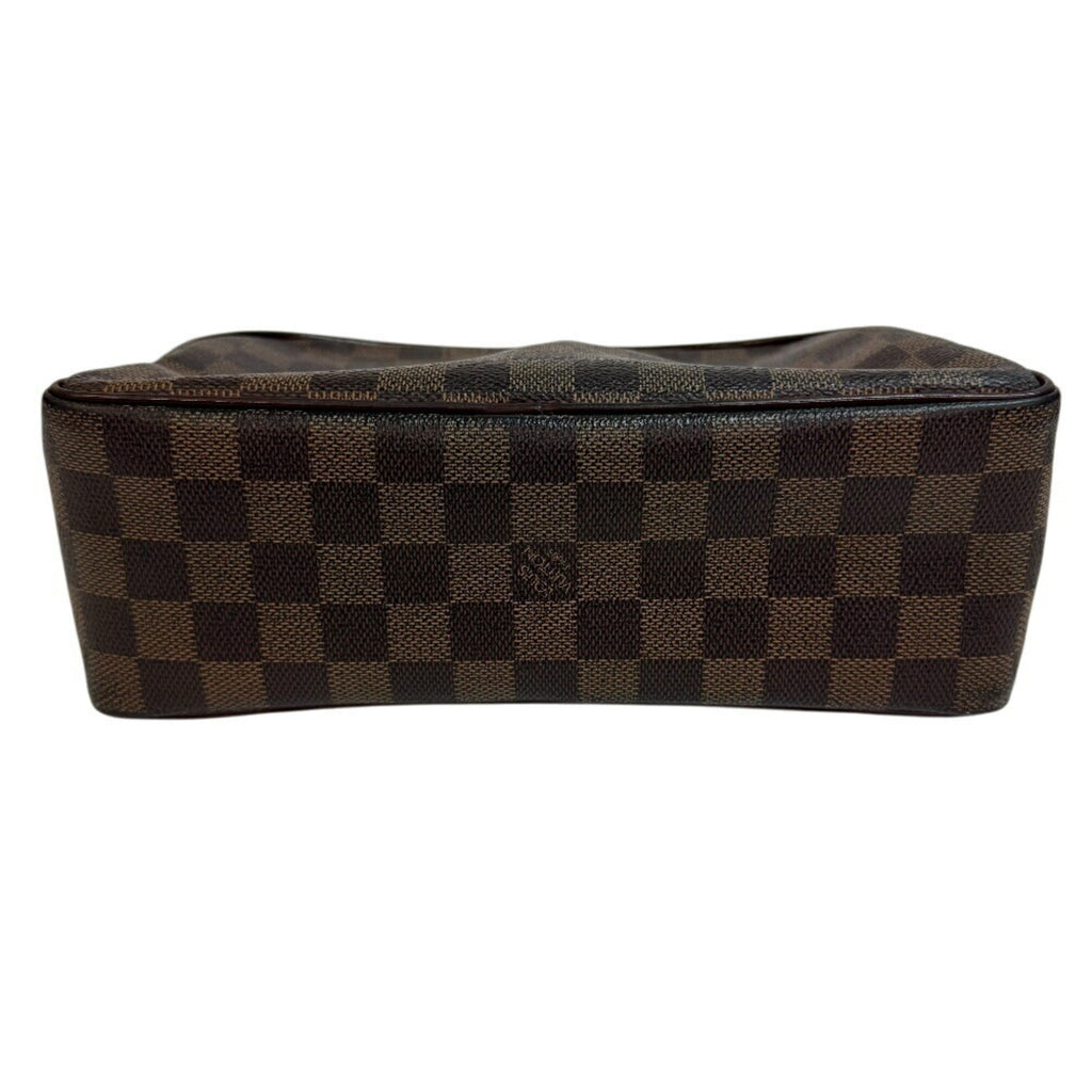 Louis Vuitton Damier Brown Leather Clutch Bag