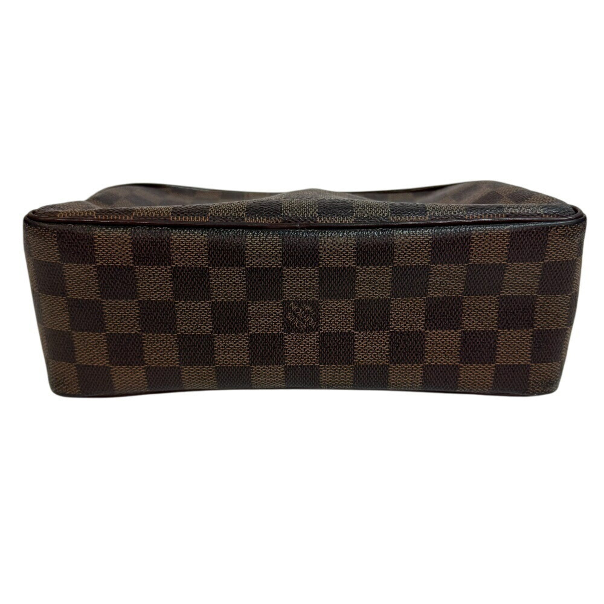 Louis Vuitton Damier Brown Leather Clutch Bag