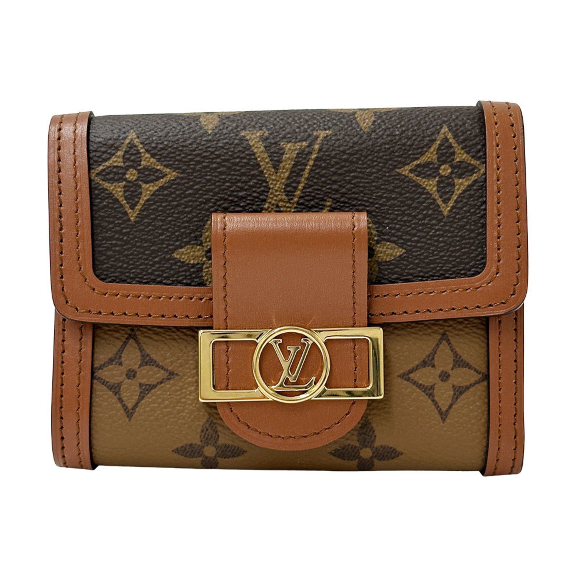 Louis Vuitton Monogram Reverse Monogram Reverse Wallet (Tri-Fold)