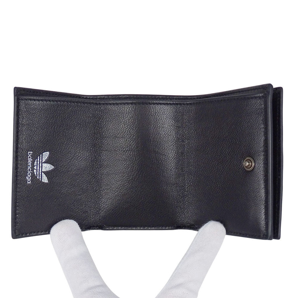 Balenciaga Black Leather Wallet (Tri-Fold)