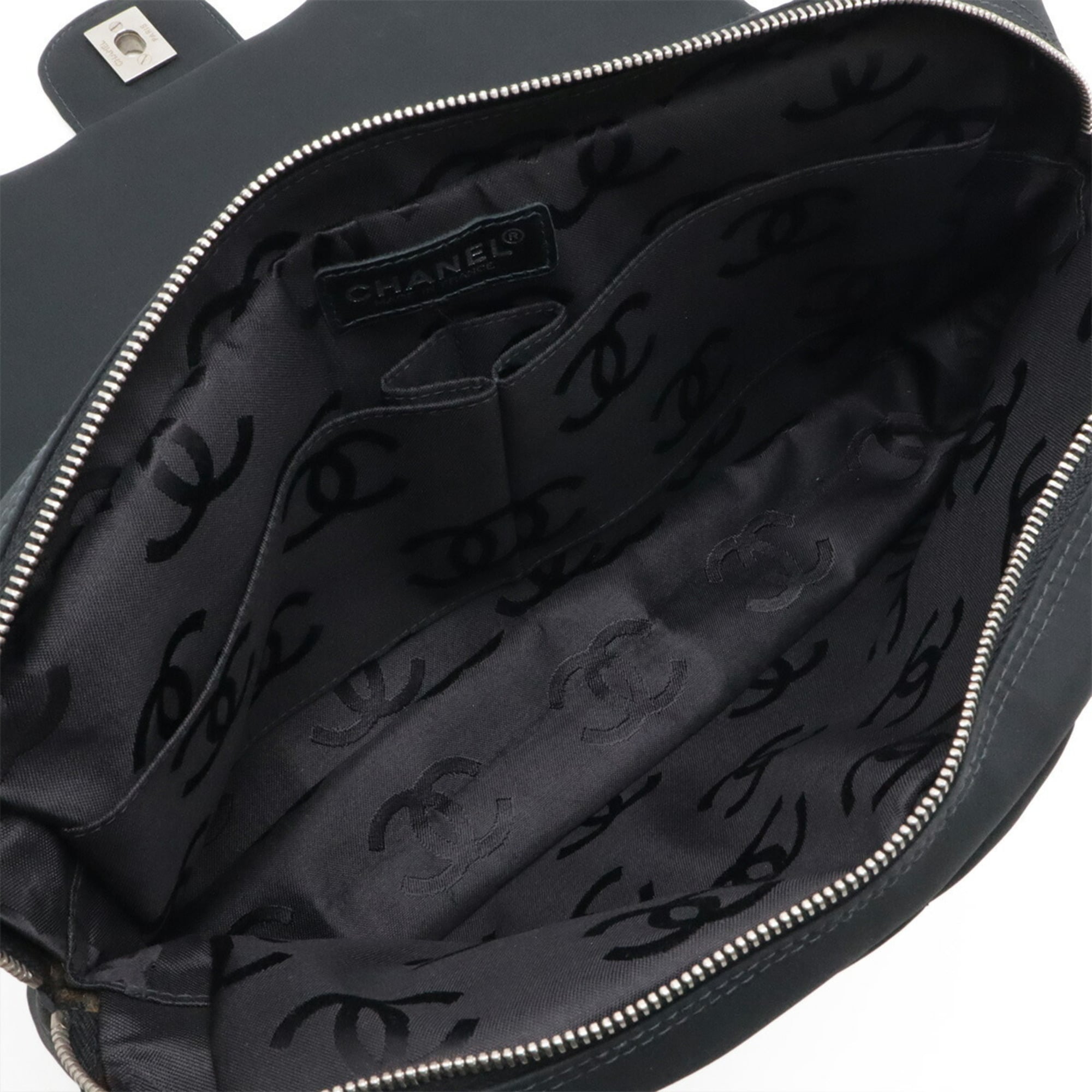 Chanel Black Nylon Shoulder Bag