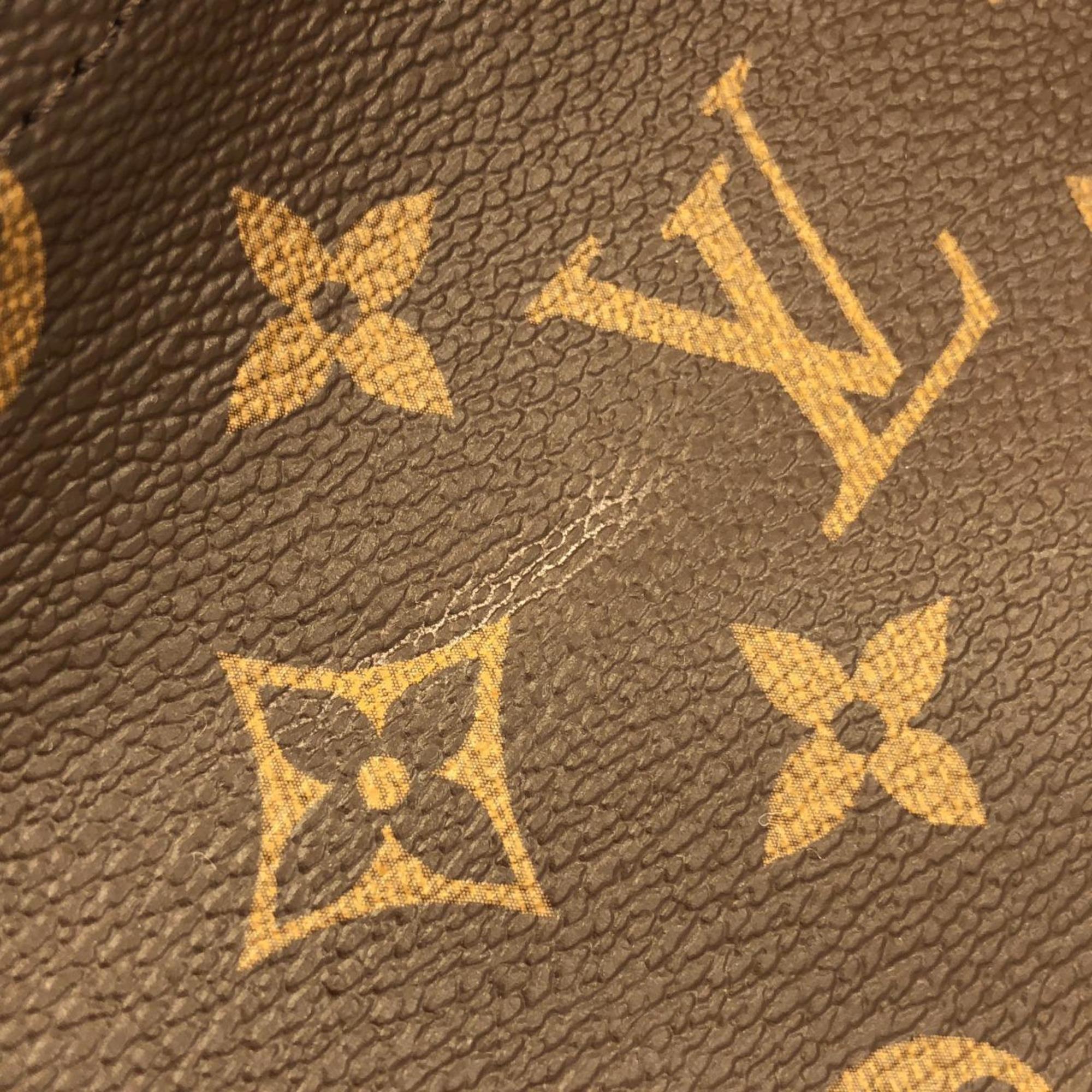Louis Vuitton Marron Coated Canvas Boston Bag