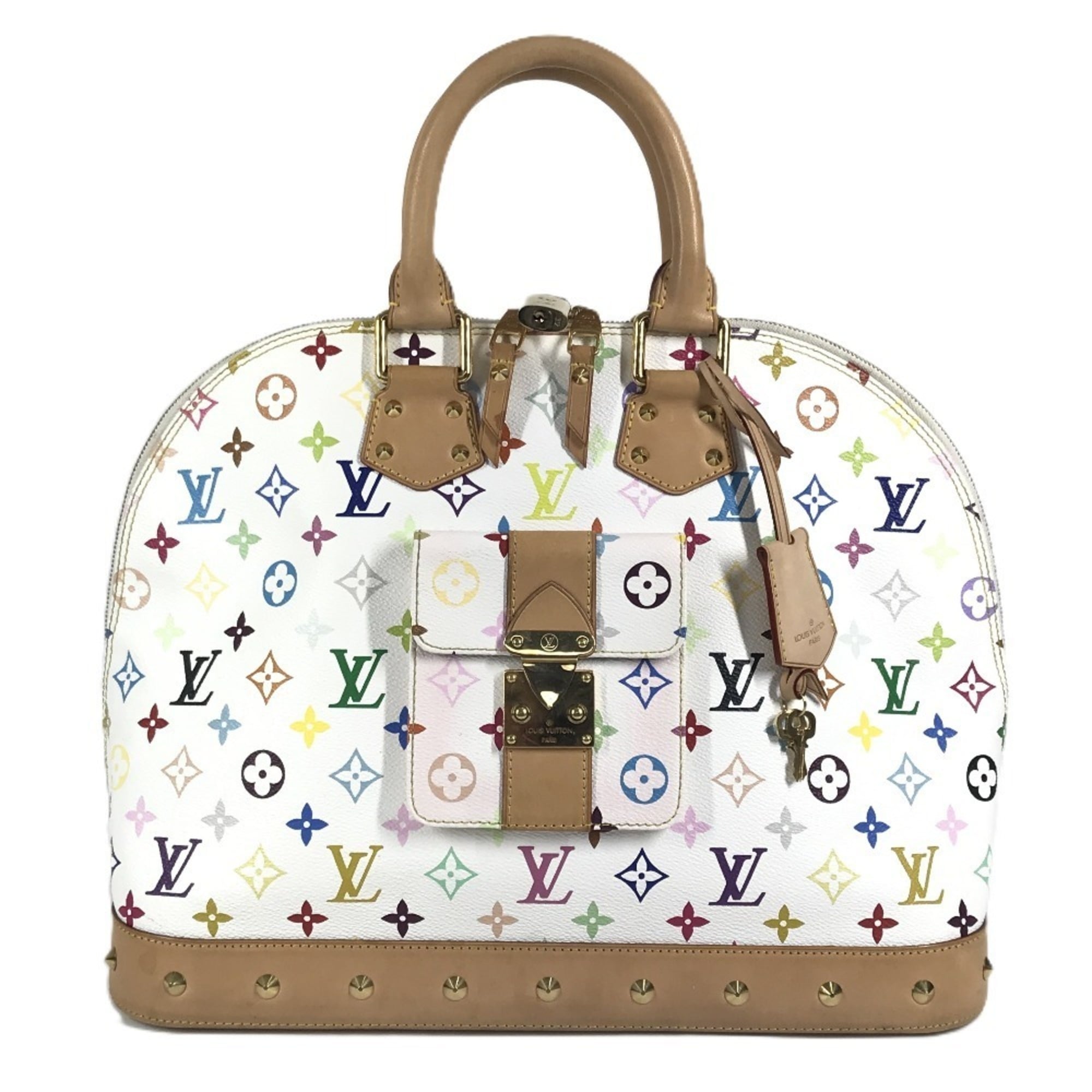 Louis Vuitton Blanc Monogram Multicolore Handbag Tote Bag