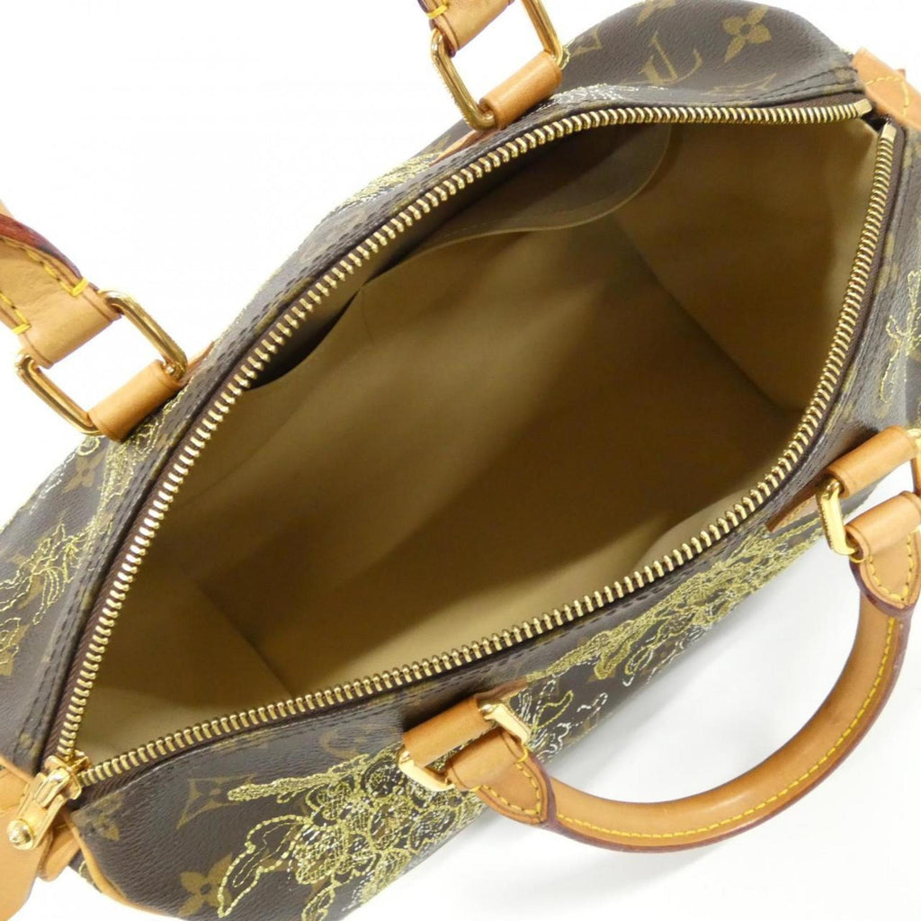 Louis Vuitton Brown Coated Canvas Boston Bag