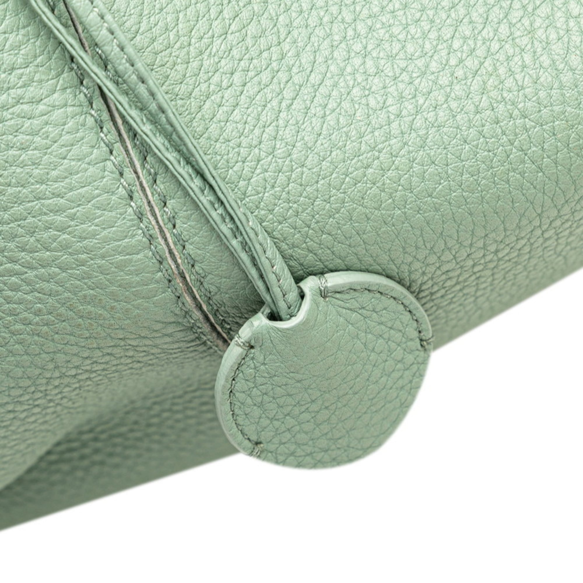 Bottega Veneta Intrecciato Green Leather Handbag