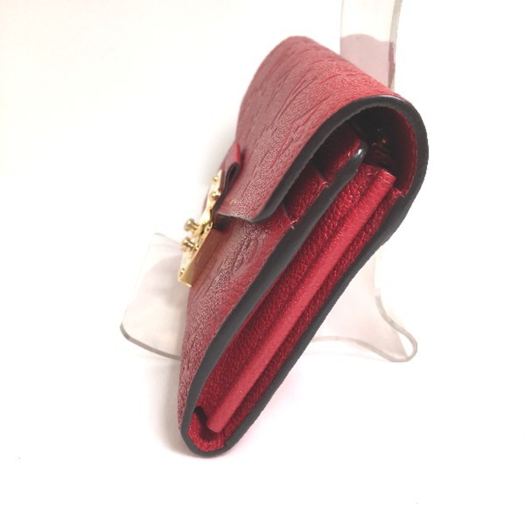 Louis Vuitton Red Color Monogram Long Wallet