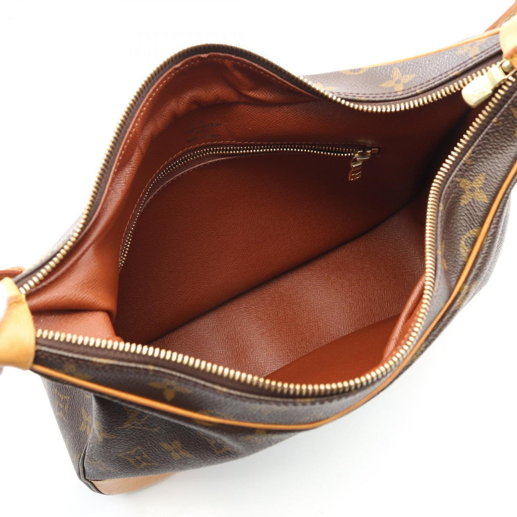 Louis Vuitton Brown Coated Canvas Leather Shoulder Bag