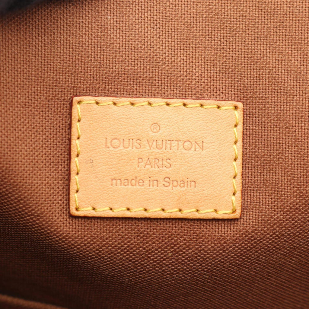 Louis Vuitton Brown Monogram Coated Canvas Leather Tote Bag