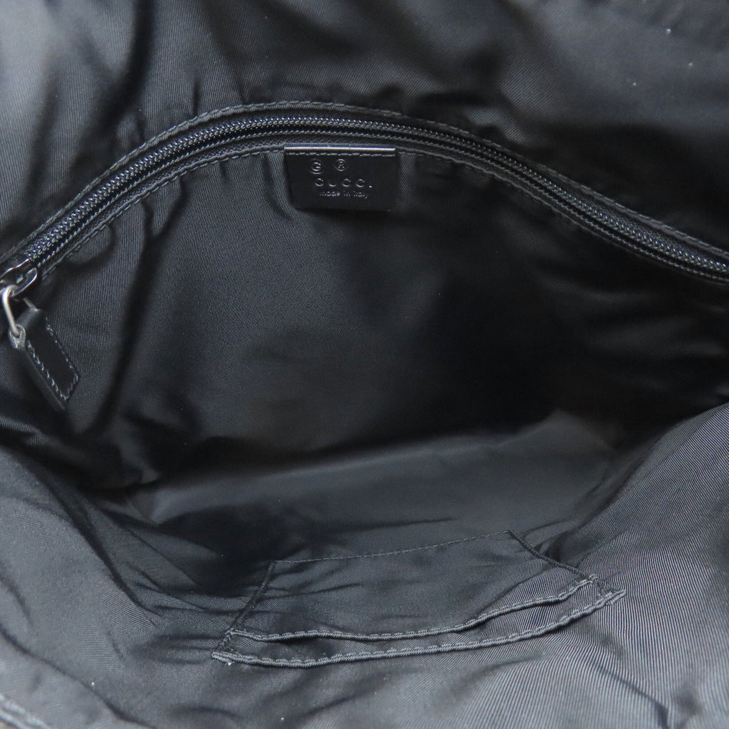 Gucci Black Nylon Canvas Shoulder Bag (Pre-Owned)