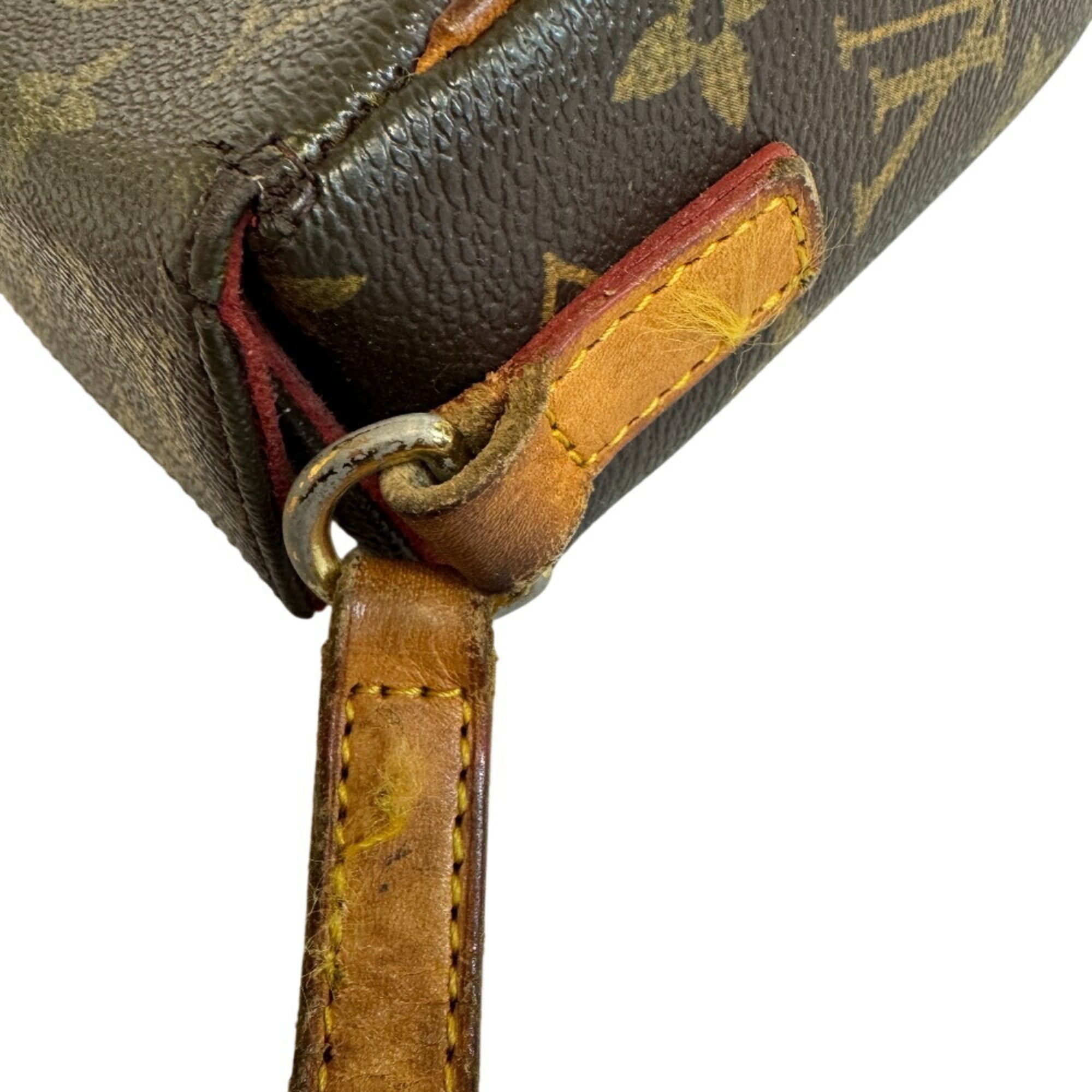 Louis Vuitton Brown Leather Handbag Pouch