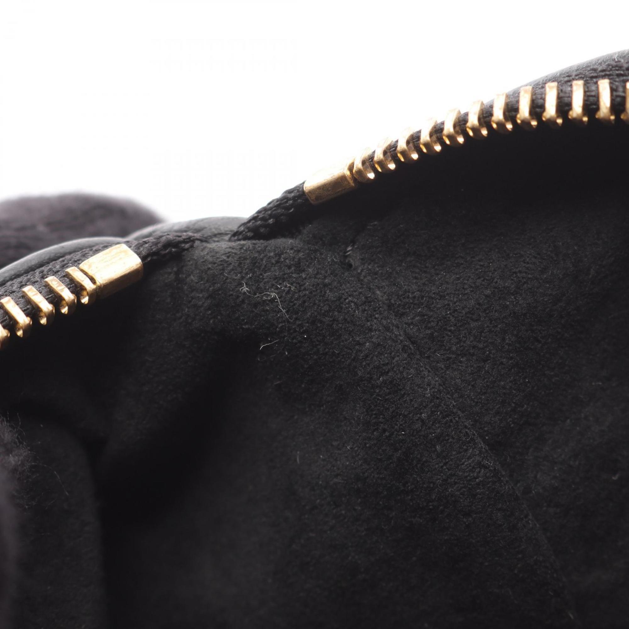 Louis Vuitton Black Leather Handbag