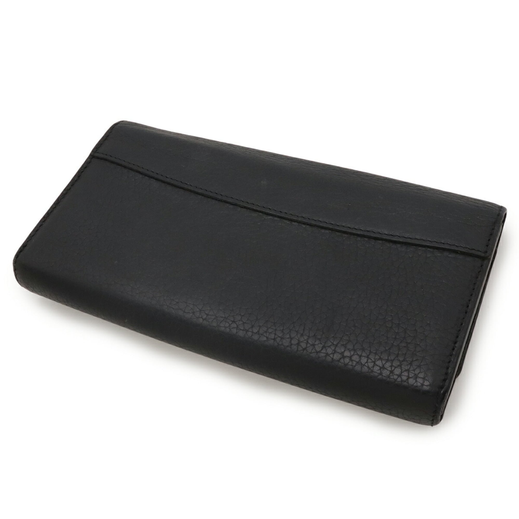 Louis Vuitton Black Noir Leather Long Wallet