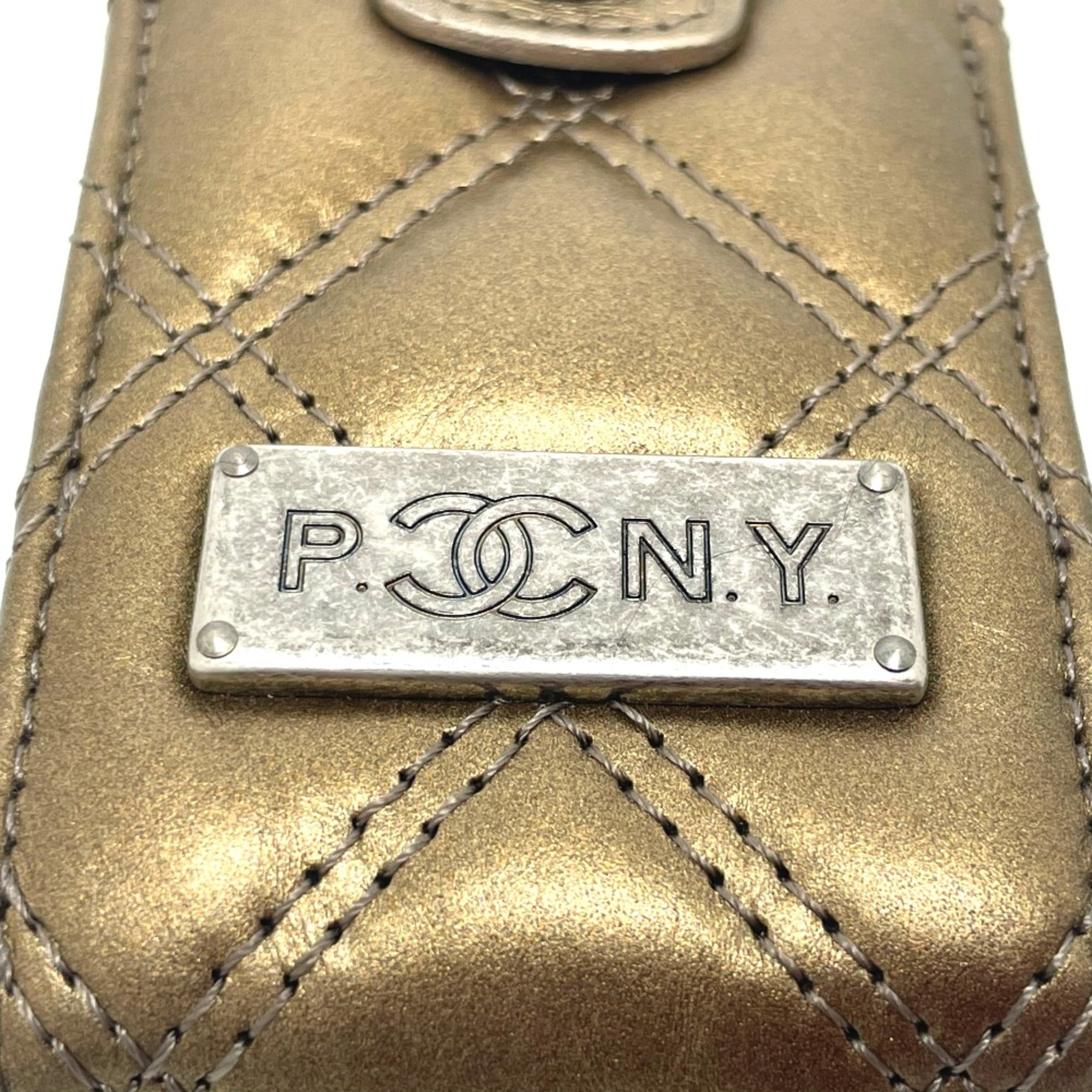 Chanel Gold Leather Shoulder Bag