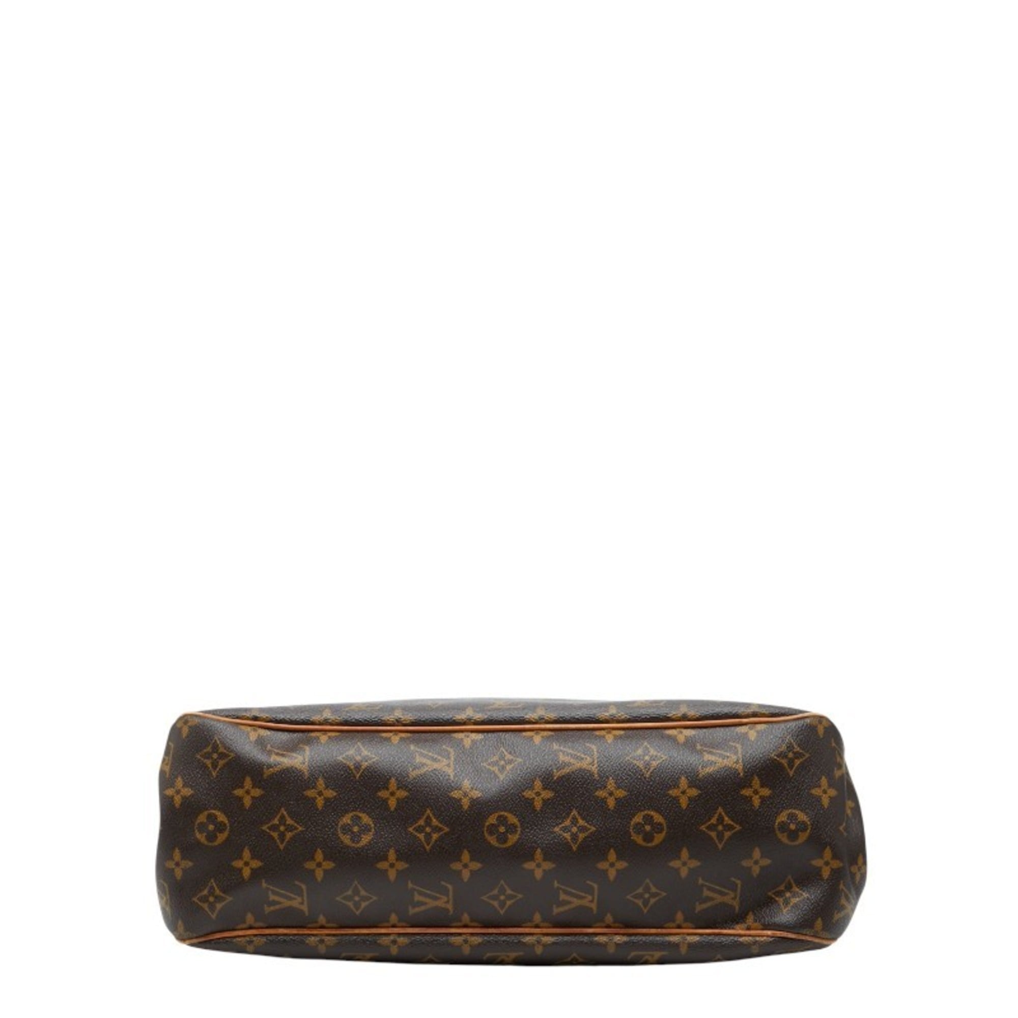 Louis Vuitton Brown Pvc Leather Shoulder Bag Tote Bag