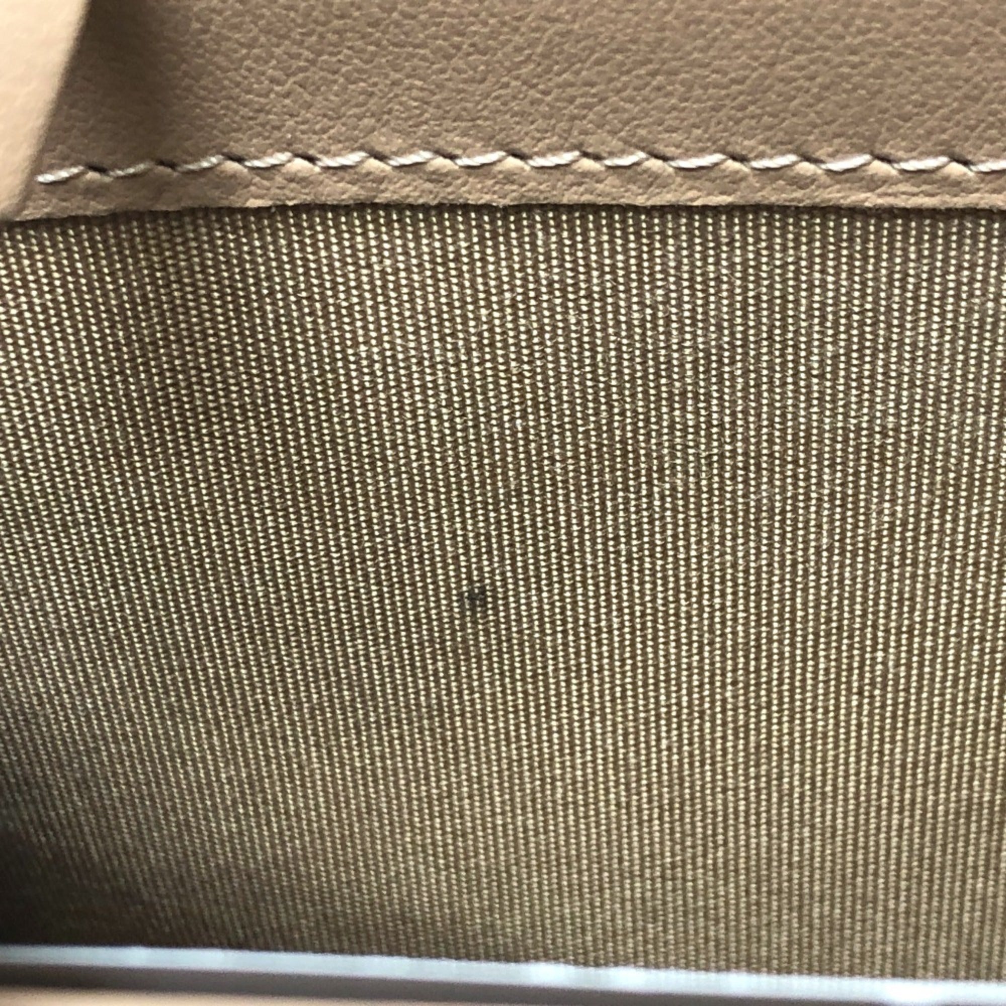 Chanel Beige Leather Long Wallet (Bi-Fold)