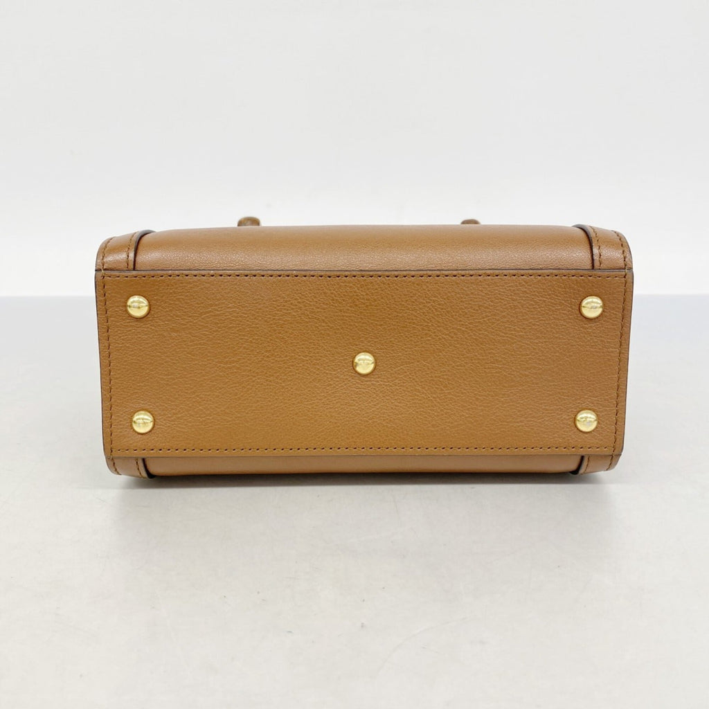 Gucci Brown Leather Handbag (Pre-Owned)