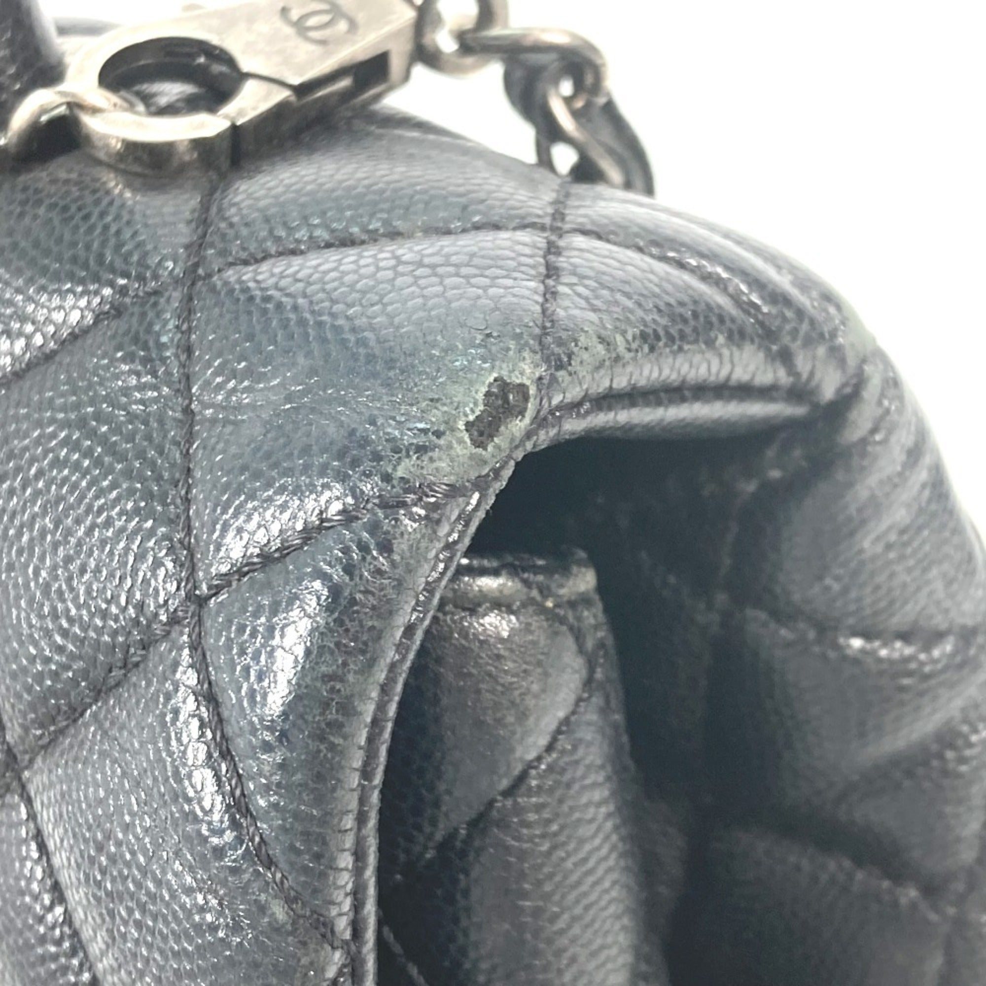 Chanel Black Leather Handbag