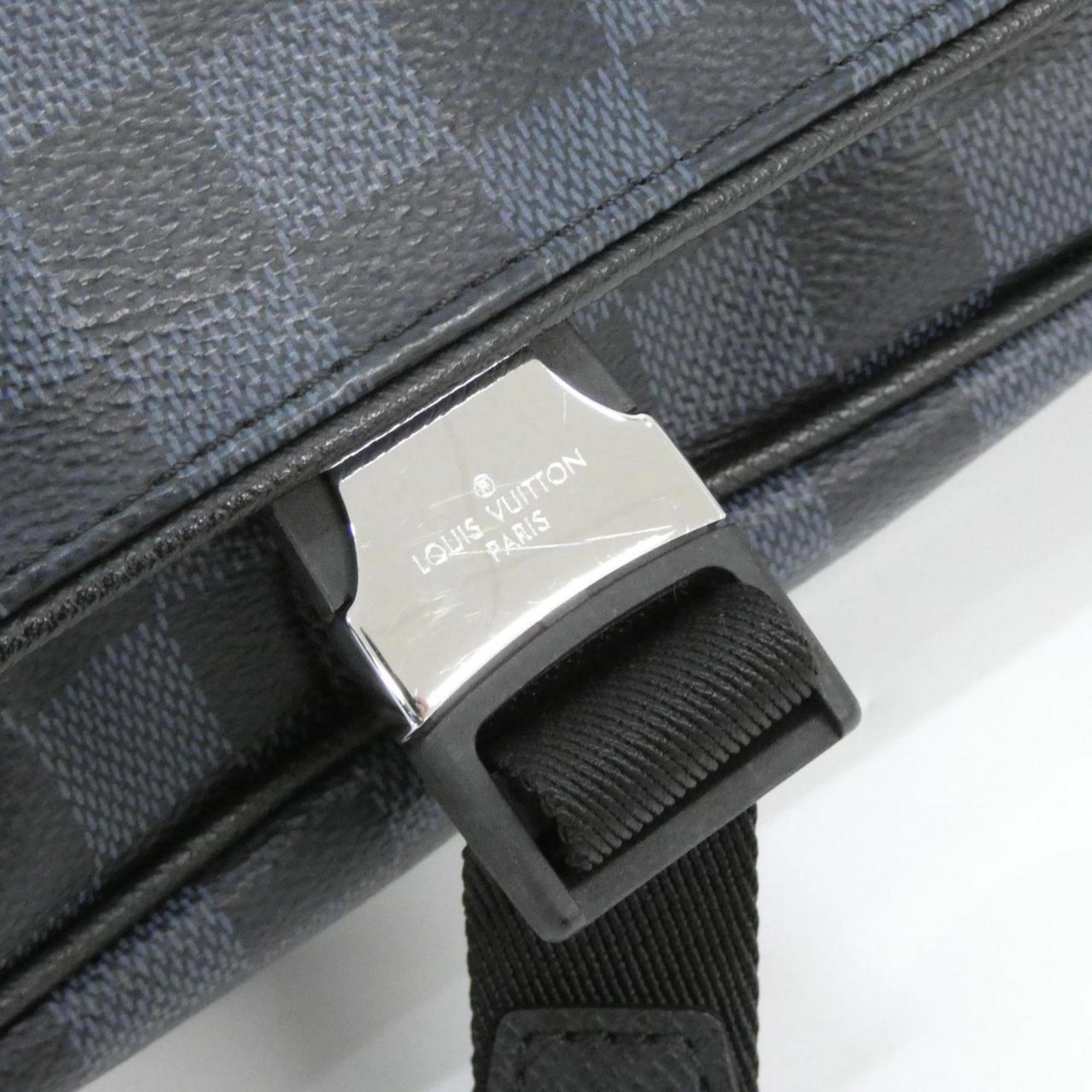 Louis Vuitton Black Cobalt Coated Canvas Shoulder Bag