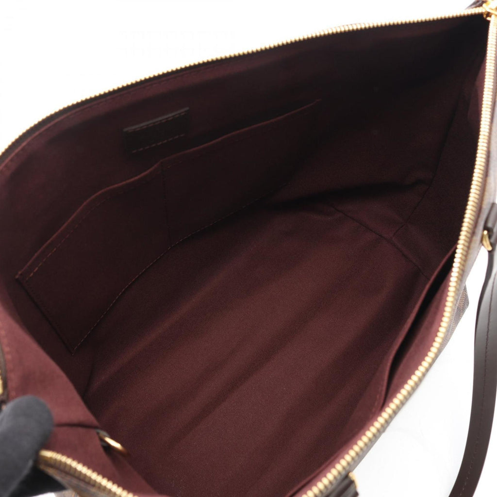 Louis Vuitton Brown Coated Canvas Leather Tote Bag