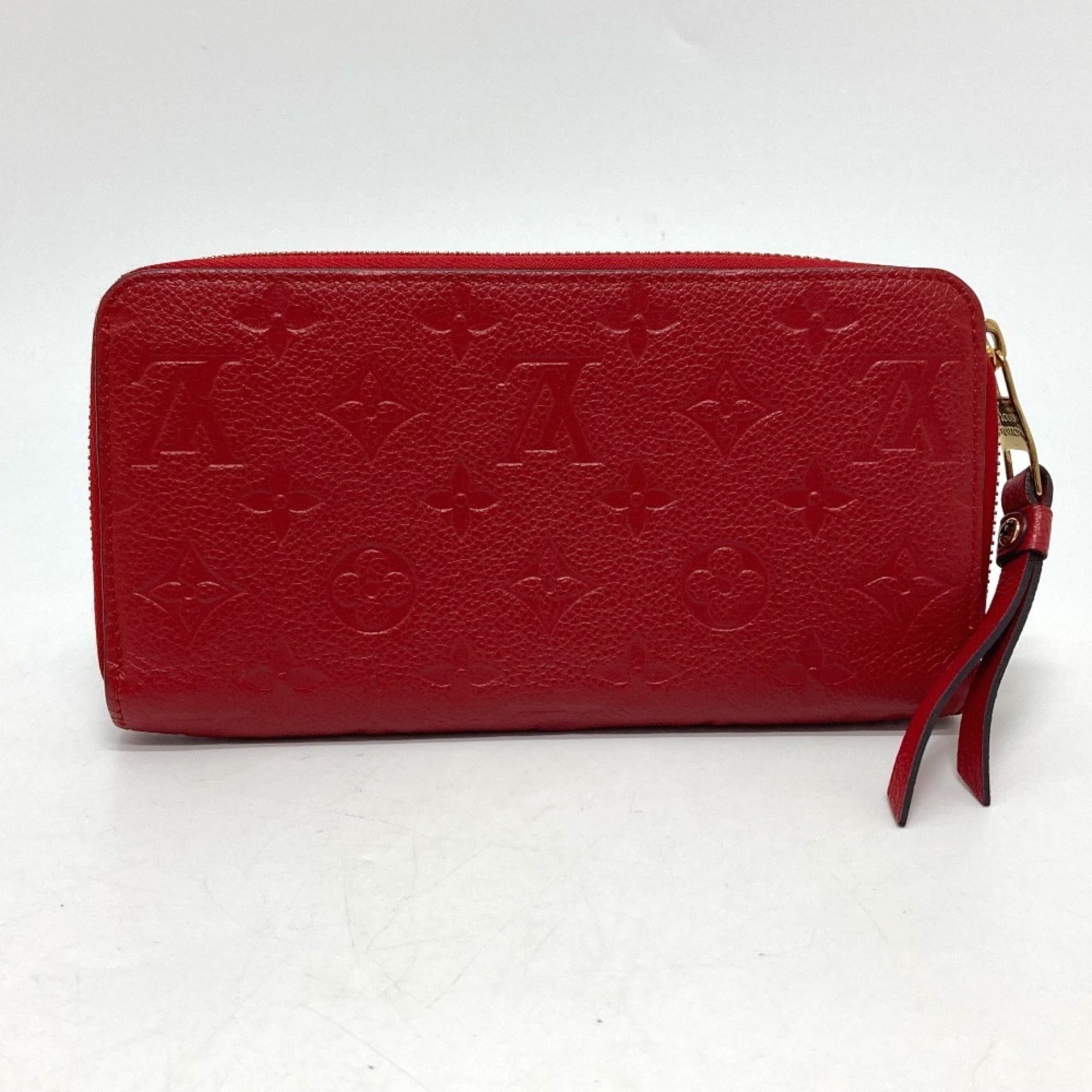 Louis Vuitton Monogram Empreinte Cerise Red Color Monogram Empreinte Long Wallet