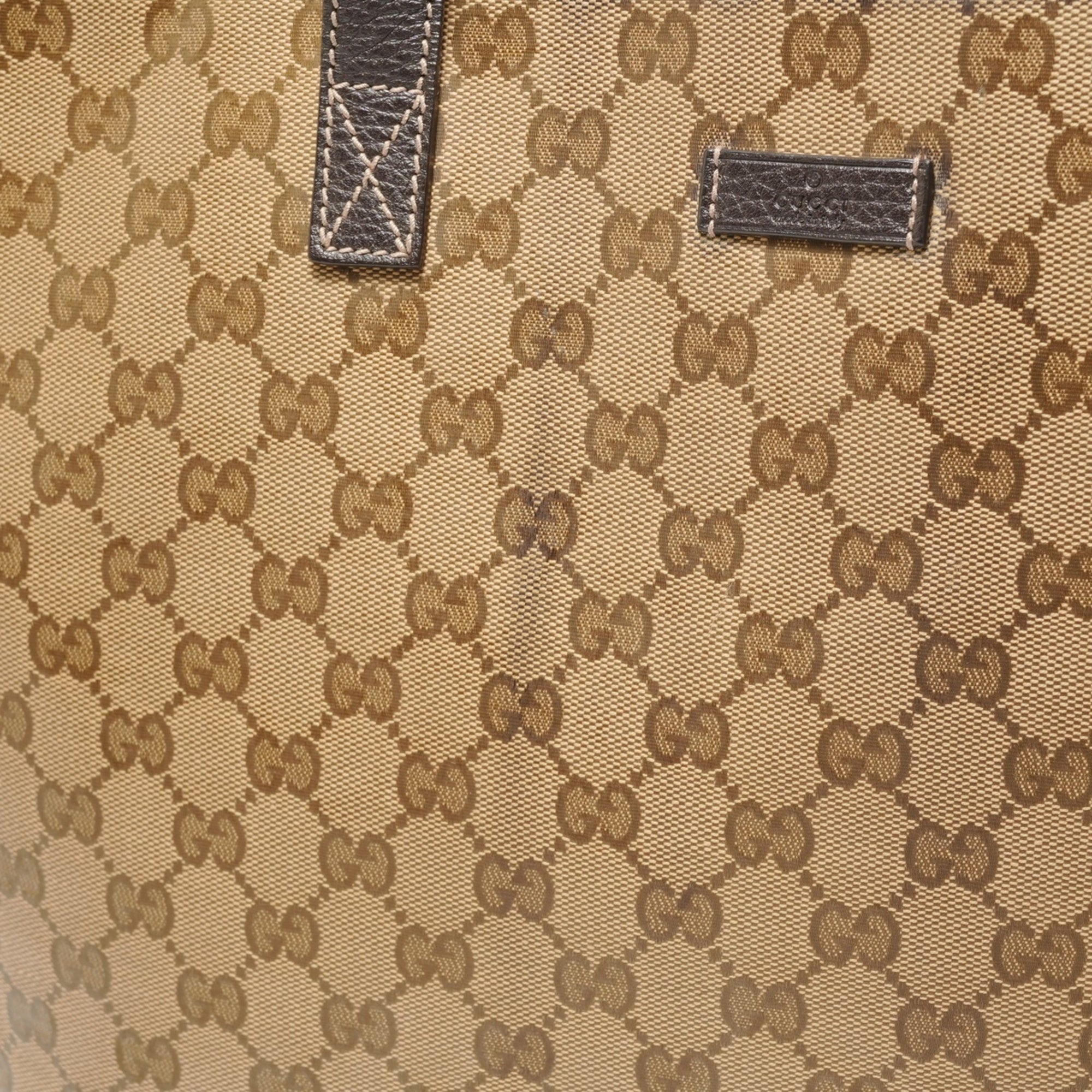 Gucci Gg Crystal Beige Gg Crystal Tote Bag (Pre-Owned)