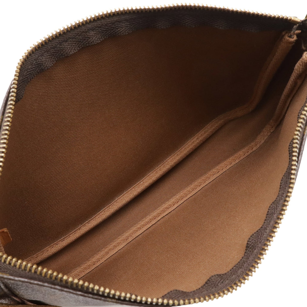 Louis Vuitton Brown Canvas Handbag Pochette Pouch