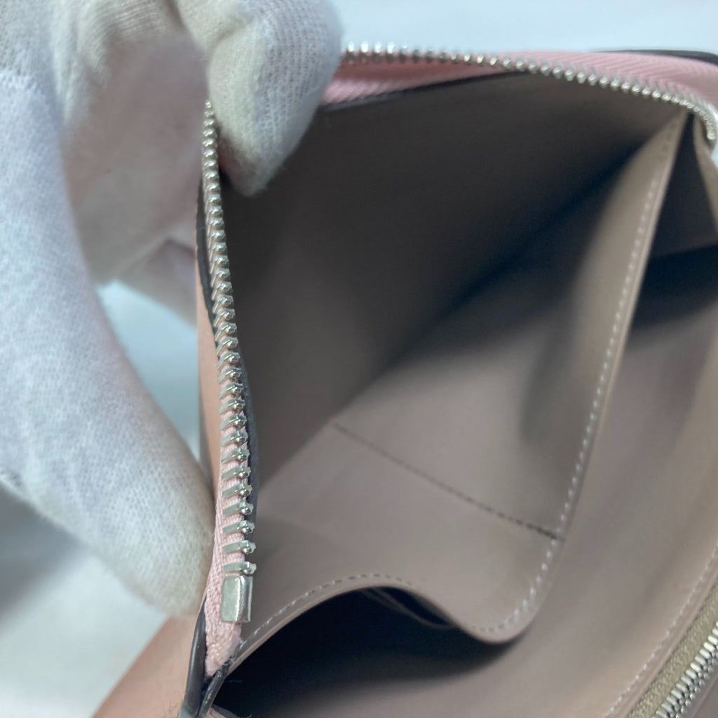 Louis Vuitton Pink Leather Long Wallet
