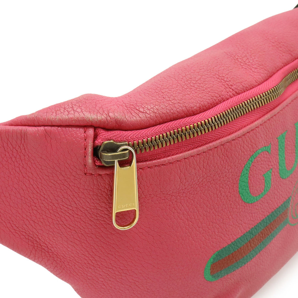 Gucci Pink Leather Fanny Pack (Pre-Owned)