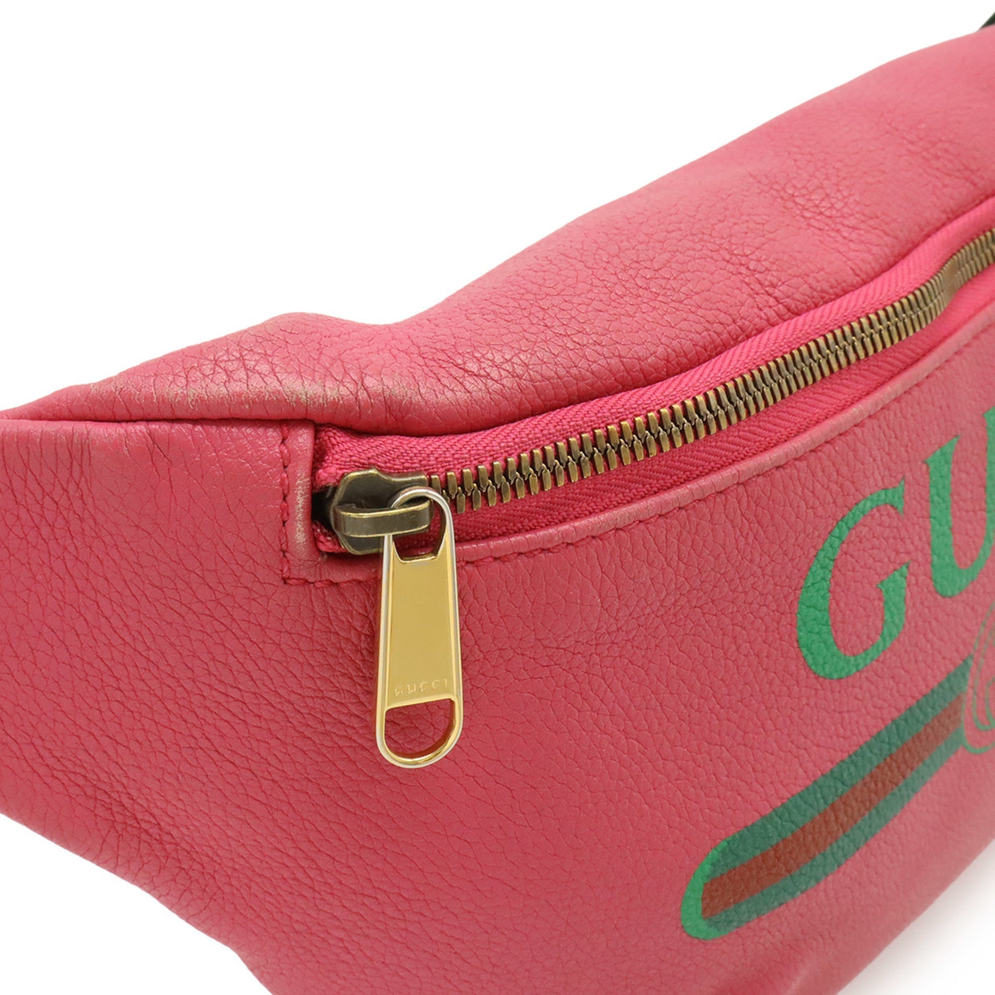 Gucci Pink Leather Fanny Pack (Pre-Owned)