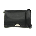 Fendi Selleria Black Leather Messenger Bag Shoulder Bag