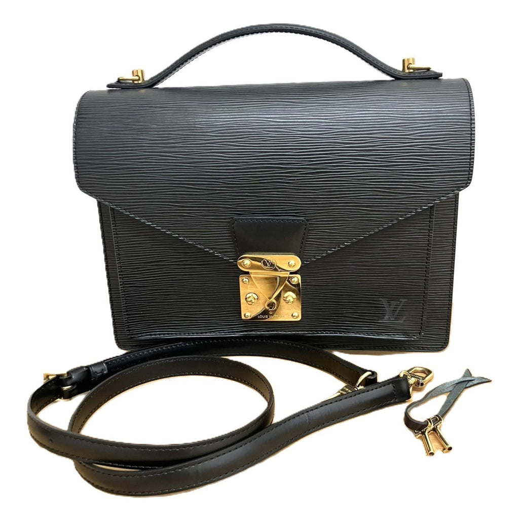 Louis Vuitton Epi Noir Epi Leather Shoulder Bag