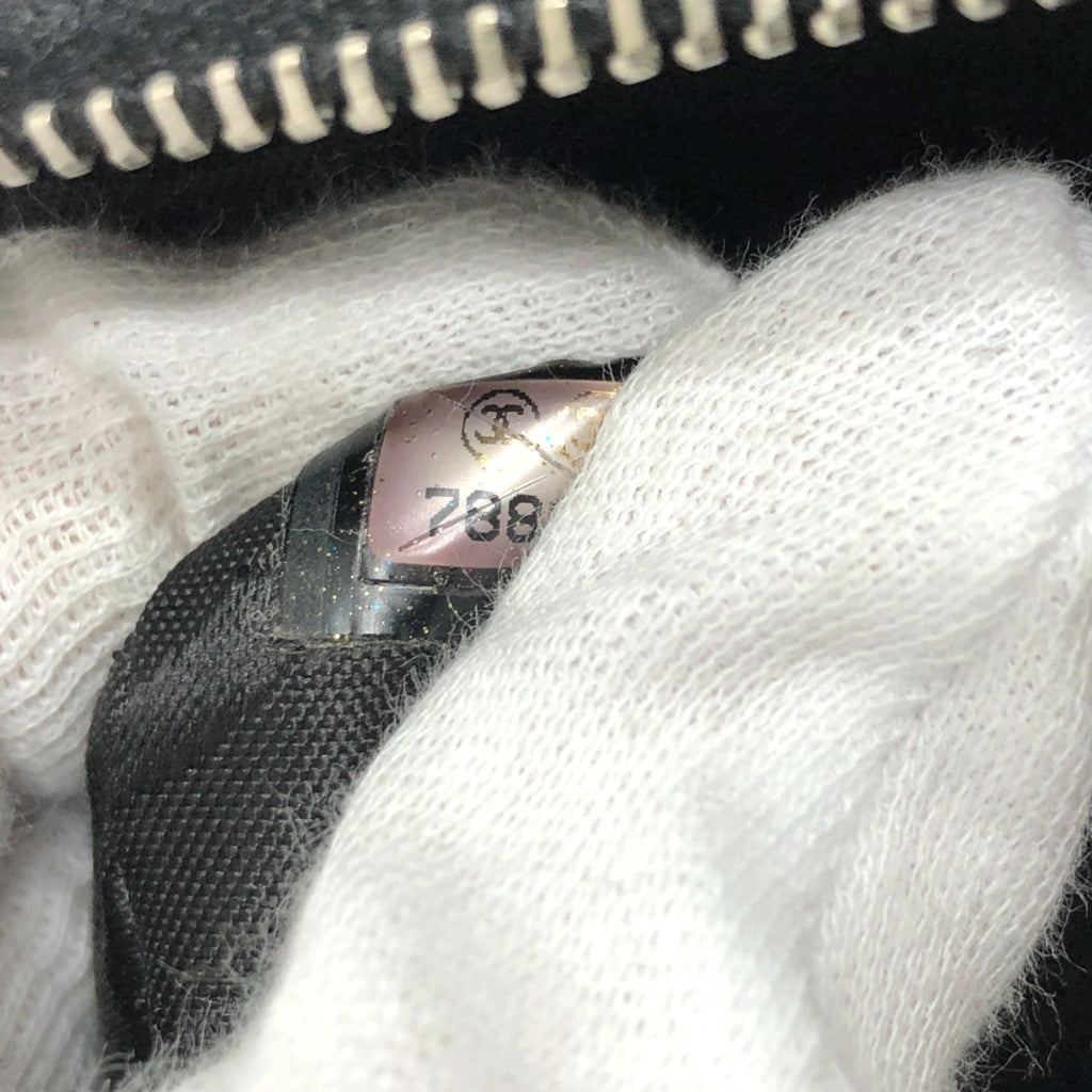 Chanel Black Cloth Shoulder Bag