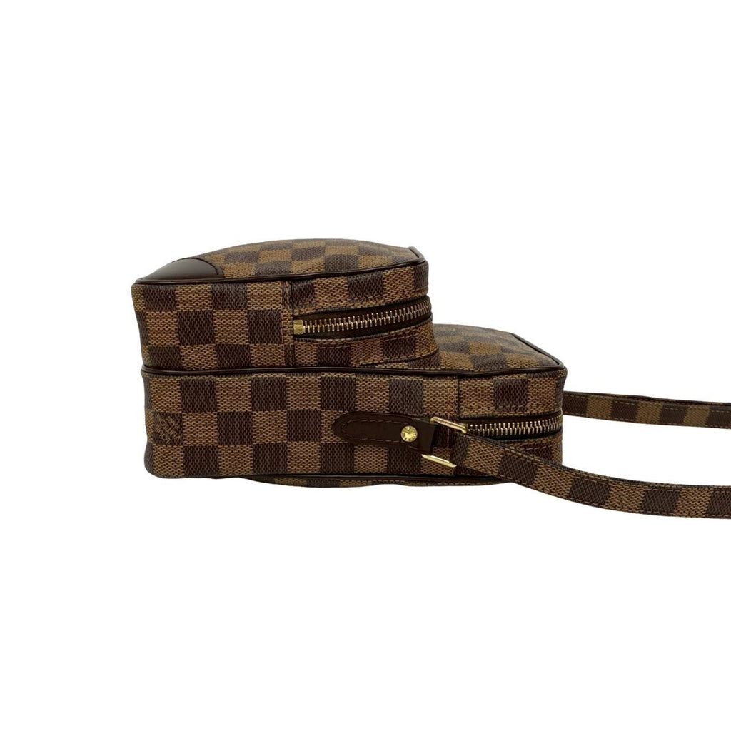 Louis Vuitton Brown Leather Pvc Pochette Shoulder Bag
