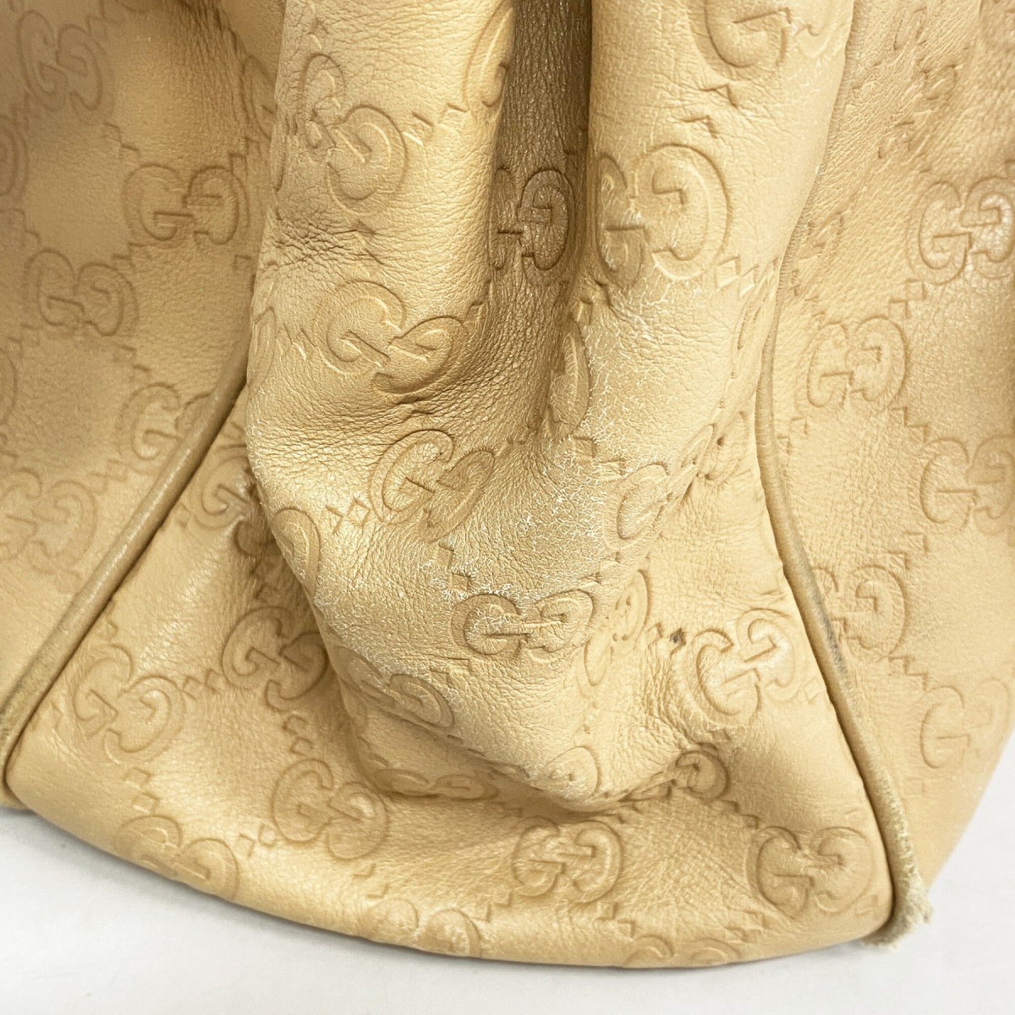 Gucci Beige Leather Tote Bag (Pre-Owned)