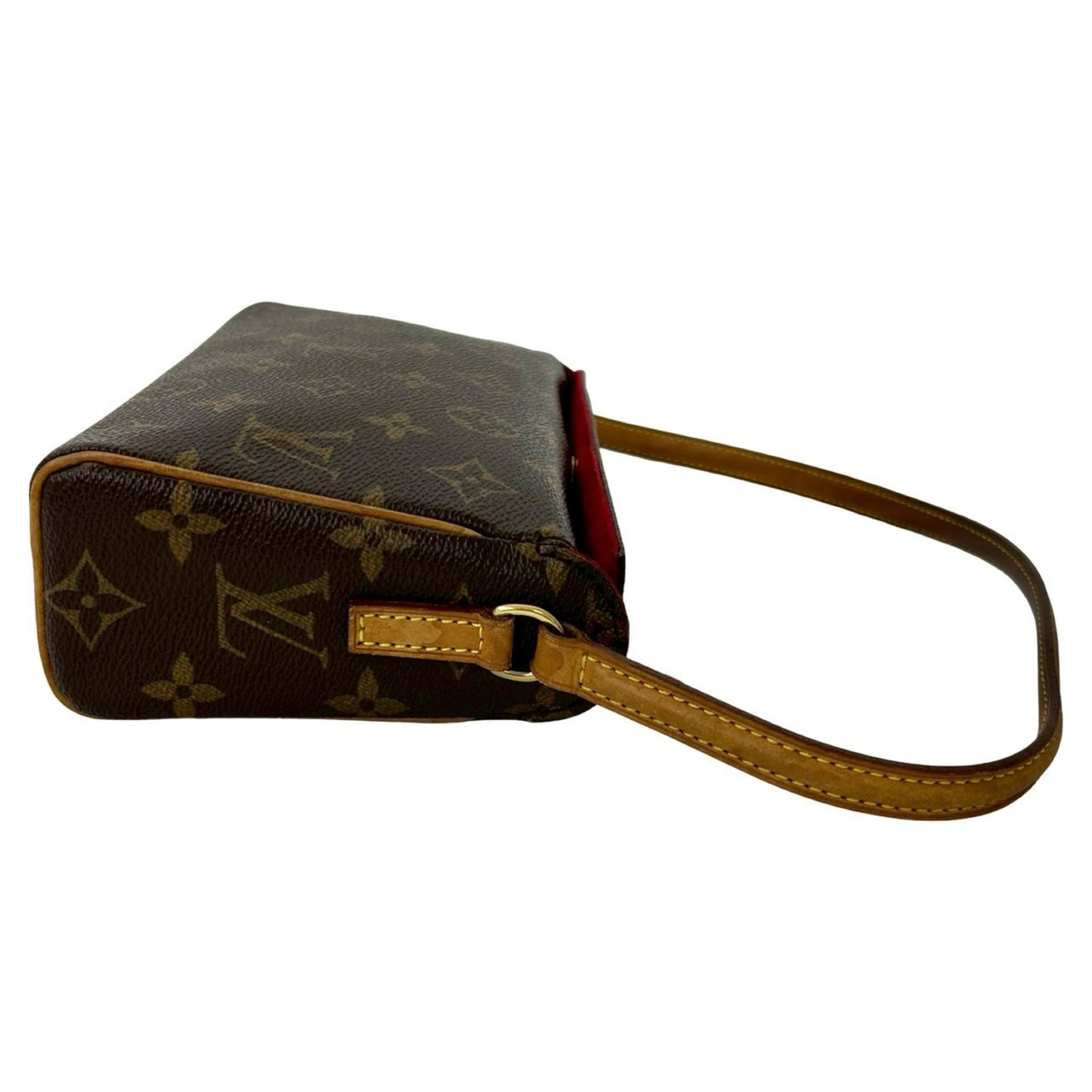 Louis Vuitton Brown Leather Pvc Shoulder Bag