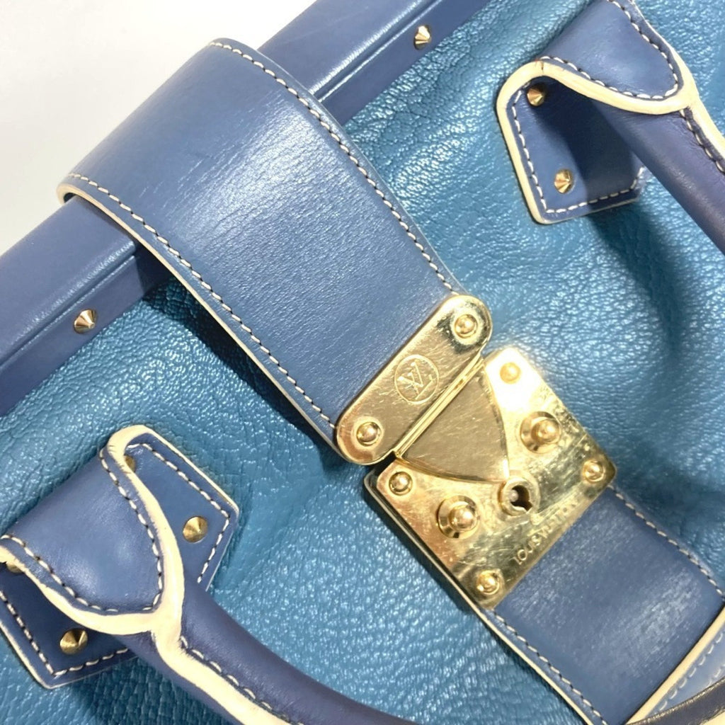 Louis Vuitton Suhali Blue Suhali Leather Handbag Tote Bag