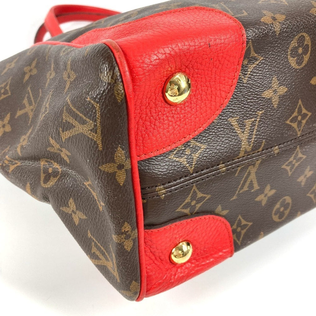 Louis Vuitton Brown Red Color Monogram Shoulder Bag