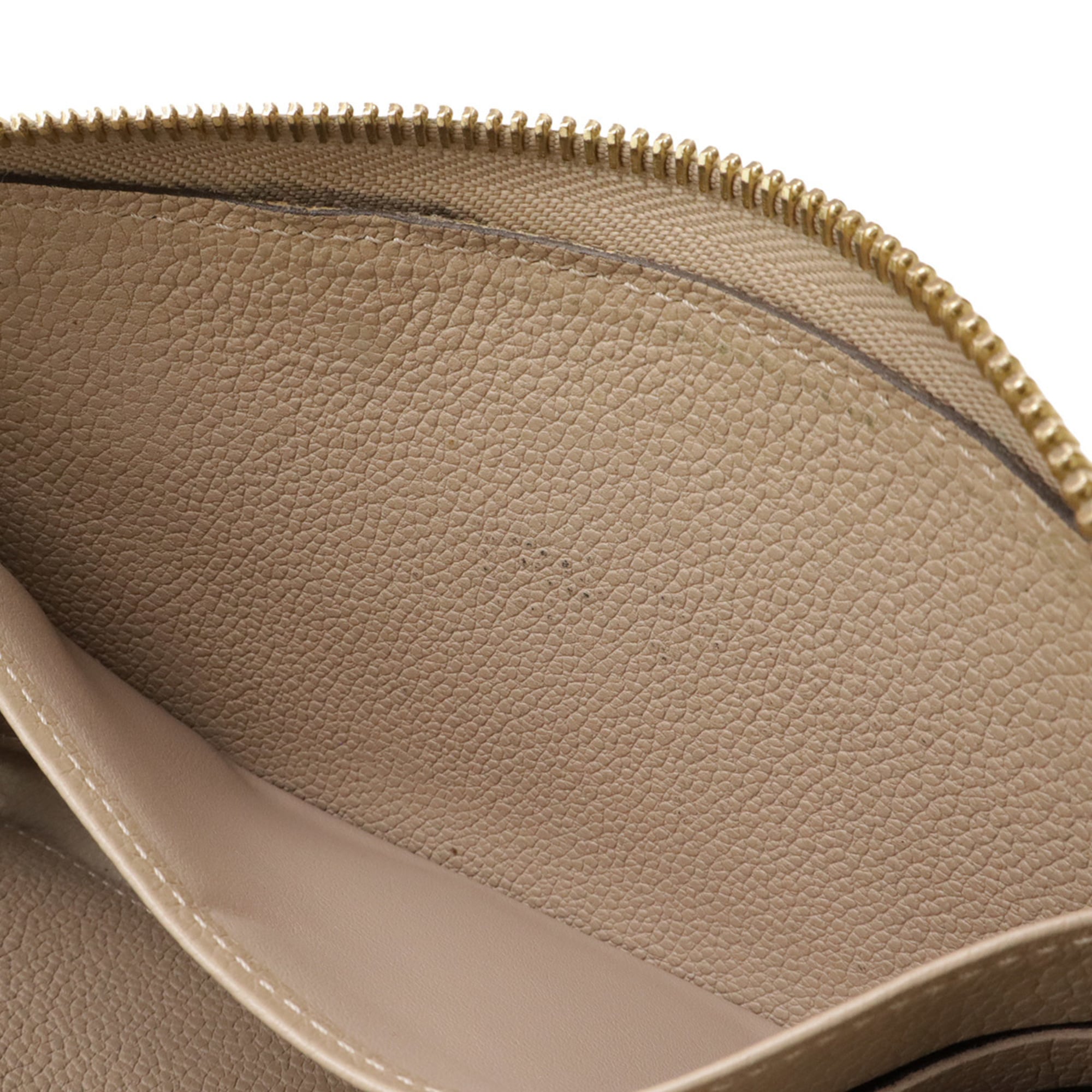 Louis Vuitton Beige Monogram Empreinte Leather Long Wallet