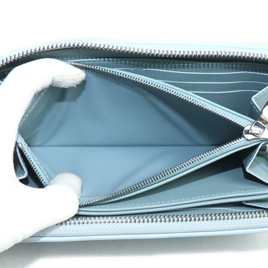 Louis Vuitton Blue Leather Long Wallet