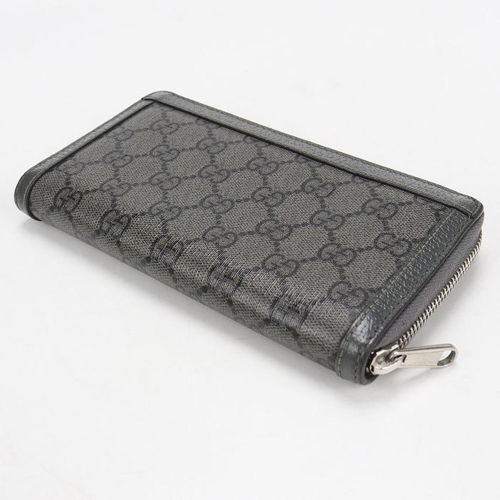 Gucci Gray Pvc Long Wallet (Bi-Fold) (Pre-Owned)